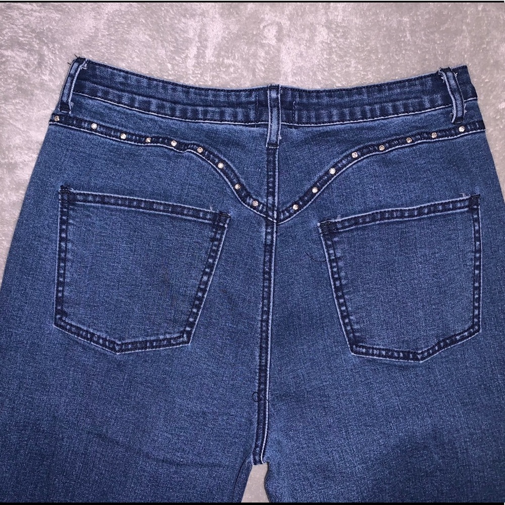 Princess Polly Rhinestone Flare Jeans